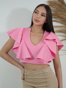 Blusa Manga Boleros Corta