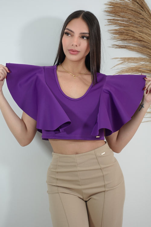Blusa Manga Boleros Corta