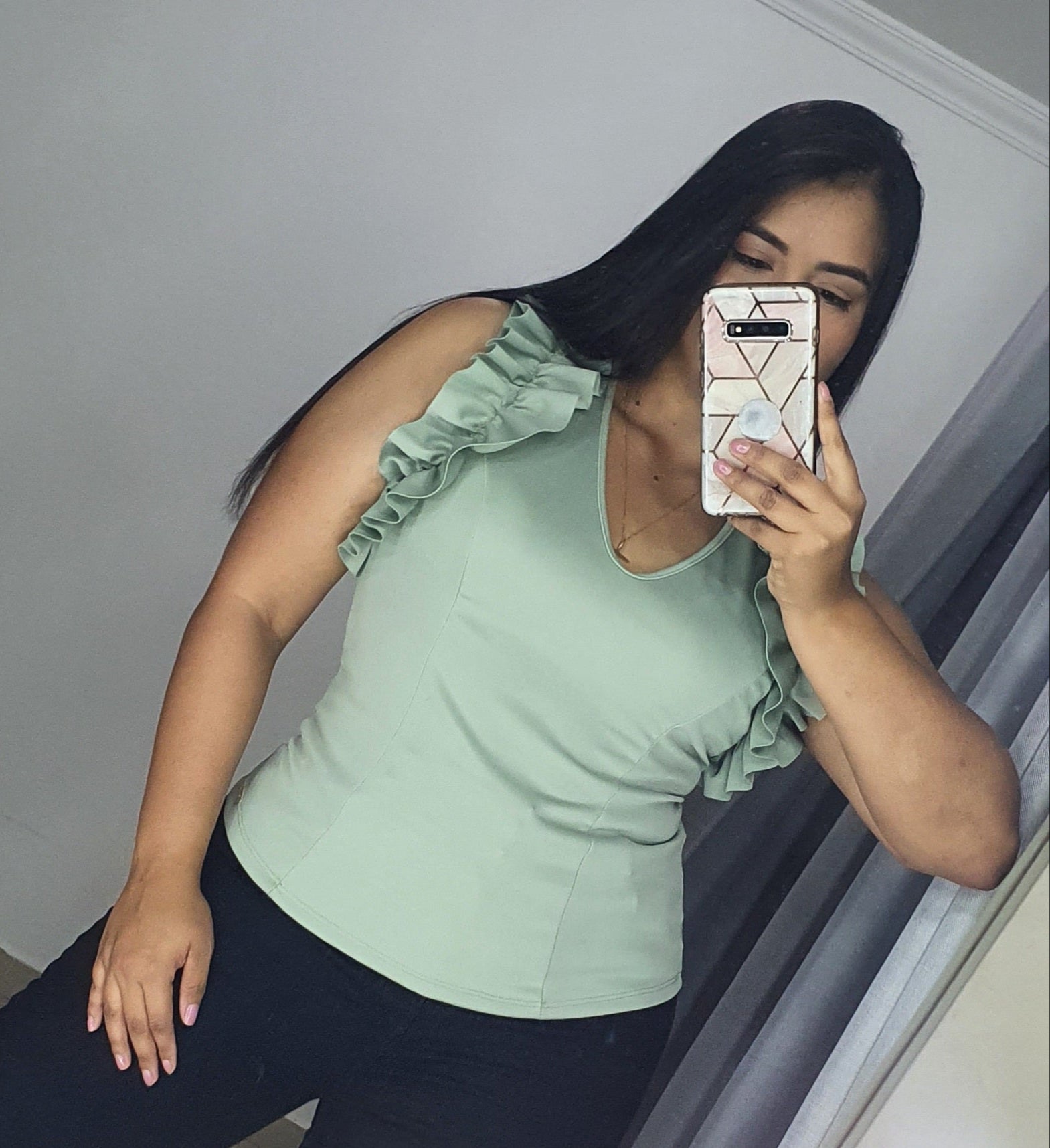 Blusa Manga Sisa Bolero Tallas Plus