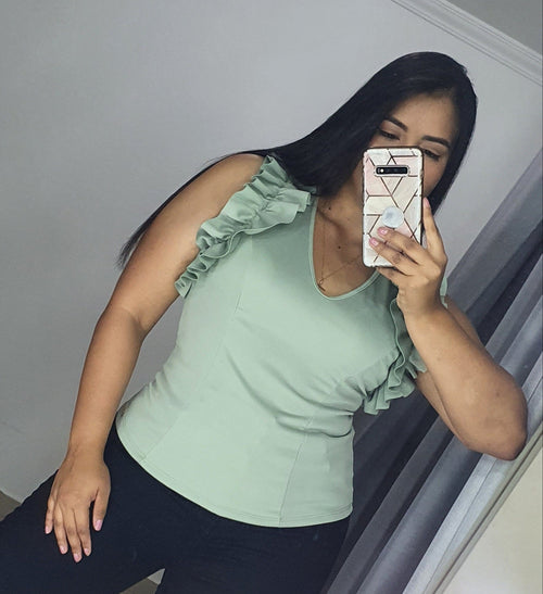 Blusa Manga Sisa Bolero Tallas Plus