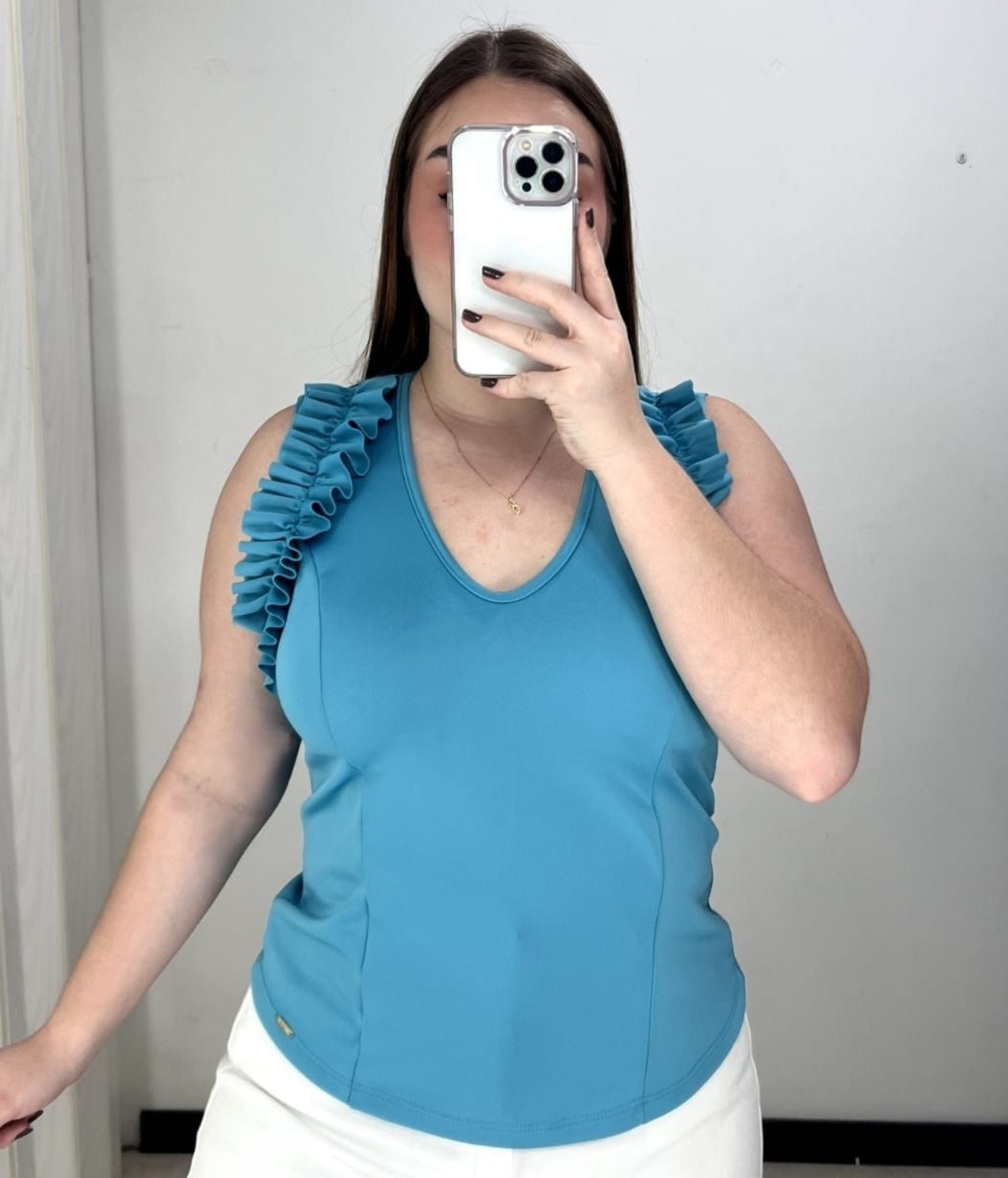 Blusa Manga Sisa Bolero Tallas Plus