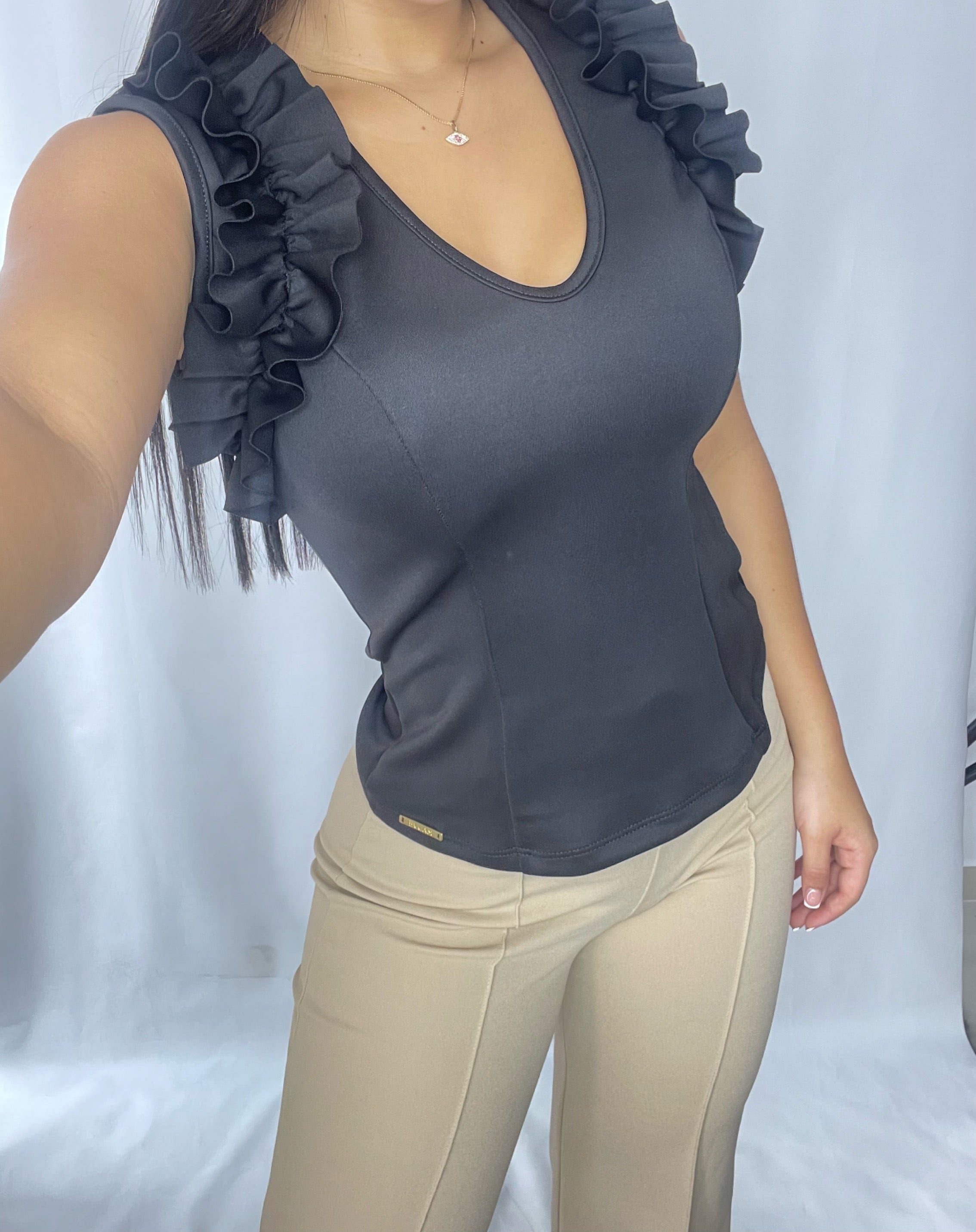 Blusa Manga Sisa Bolero Zurcido