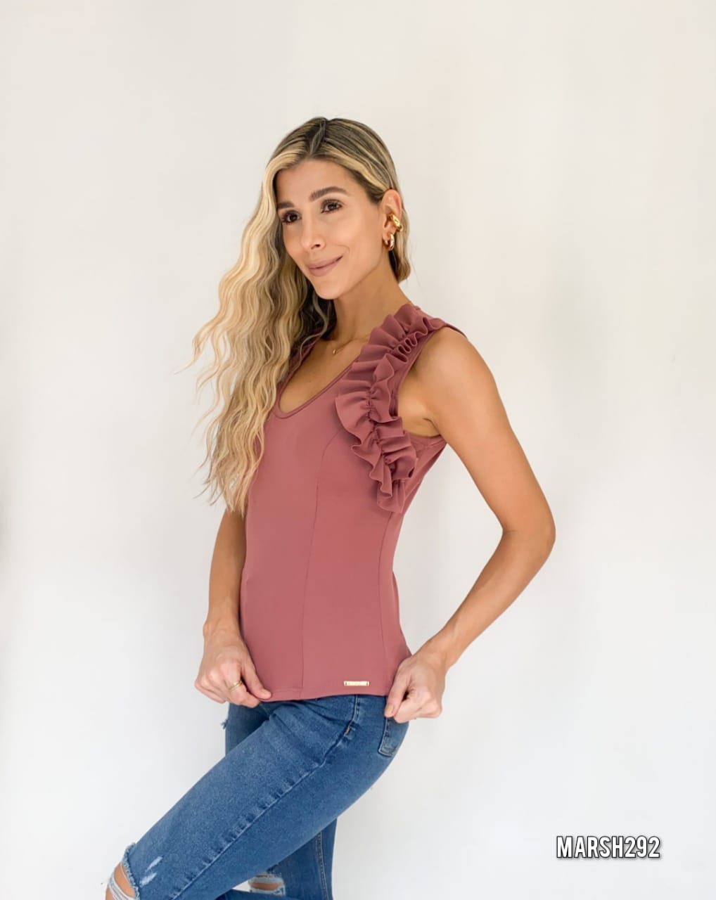 Blusa Manga Sisa Bolero Zurcido