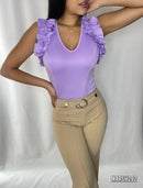 Blusa Manga Sisa Bolero Zurcido