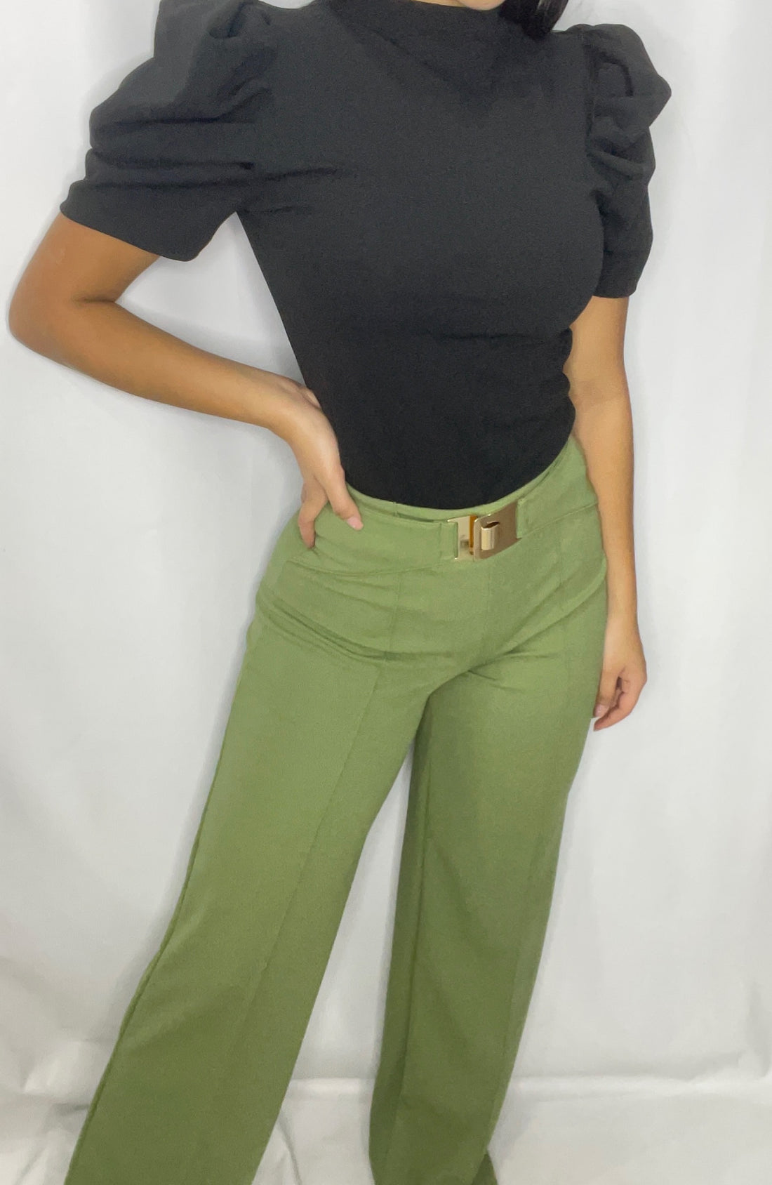 Blusa Manga Bombacha 3/4 Unicolor