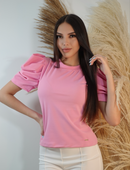 Blusa Manga Bombacha 3/4 Unicolor