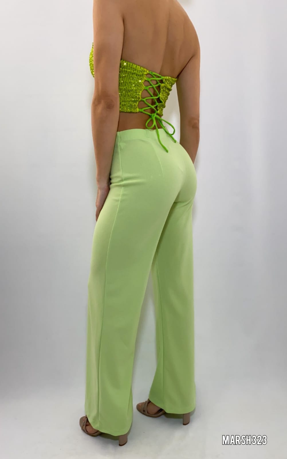 Pantalon Tiro Alto 6 Botones