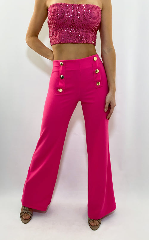 Pantalon Tiro Alto 6 Botones