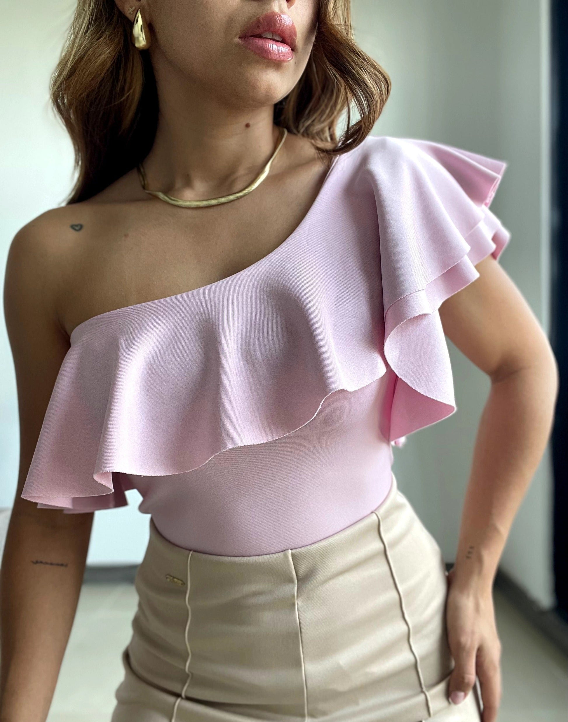 Bolero Blusas De Una Sola Manga De Moda Crop Top Blusa De Una Sola