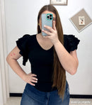 Blusa Corta Manga Bolero Plus