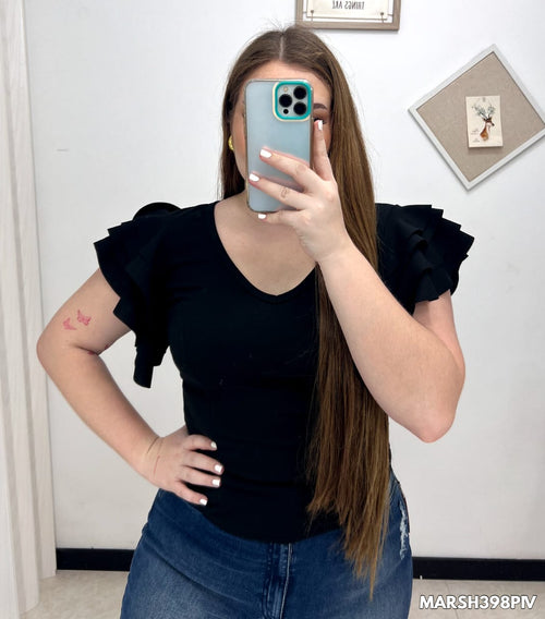 Blusa Corta Manga Bolero Plus