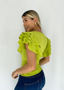 Blusa Corta Manga Bolero