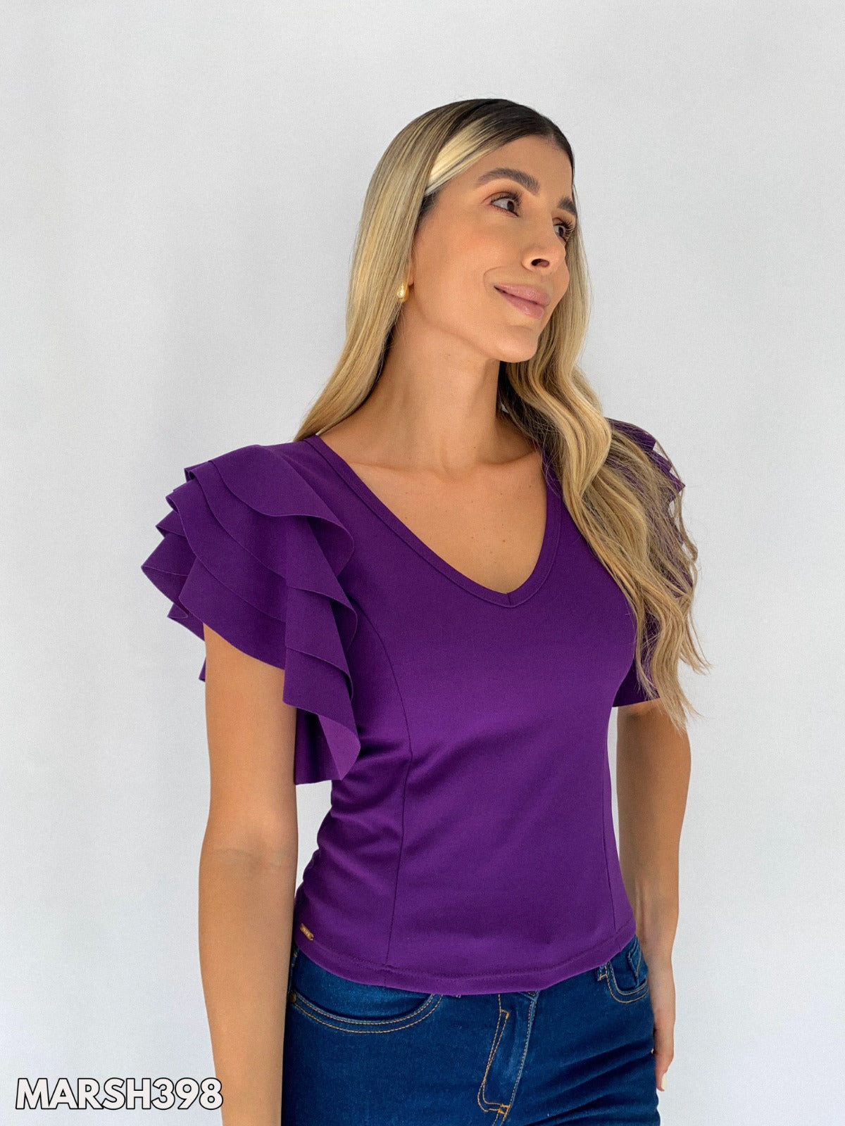 Blusa Corta Manga Bolero