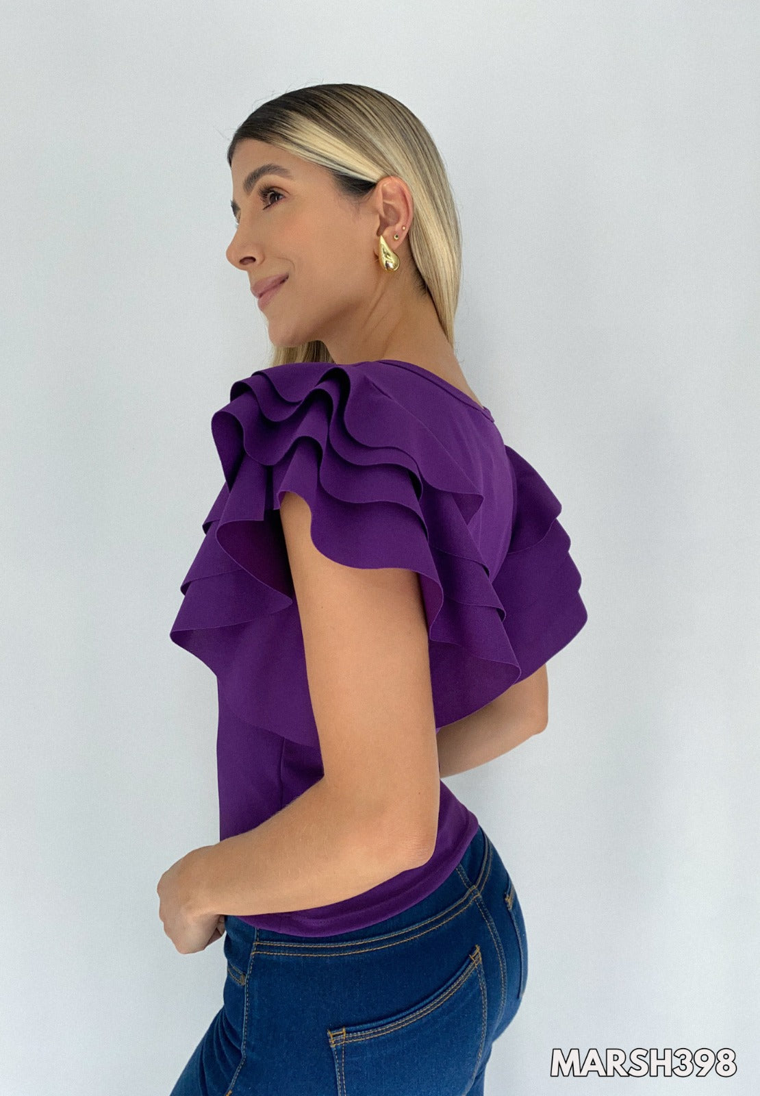 Blusa Corta Manga Bolero