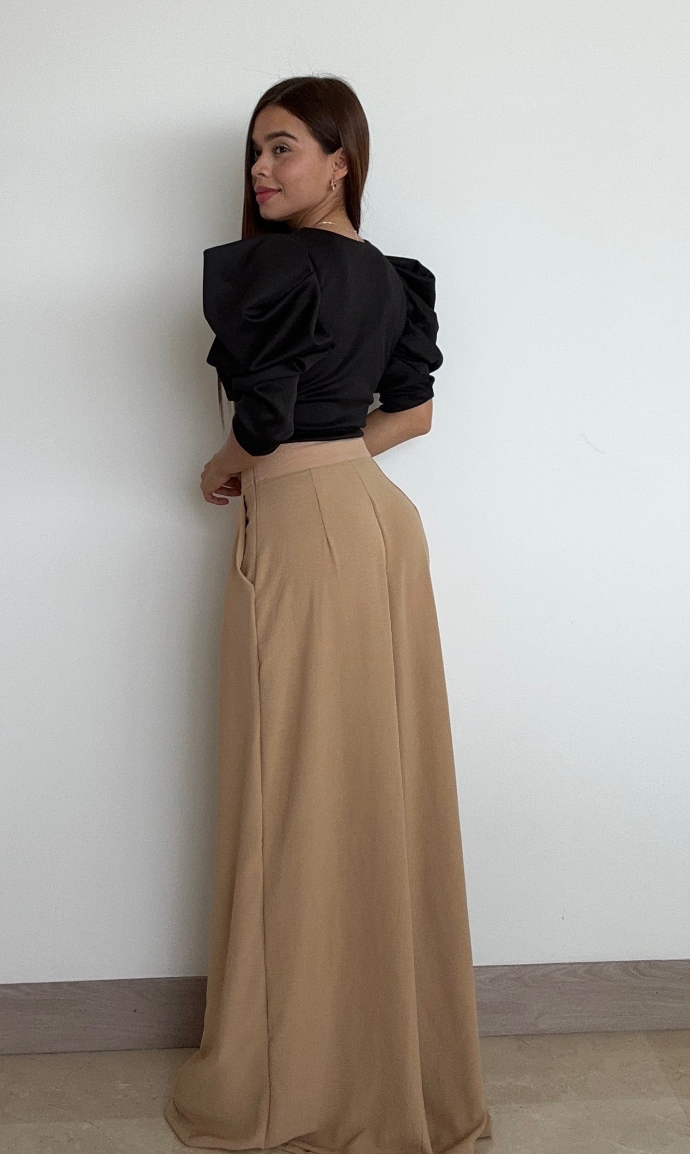 Blusa Cruzada Manga Bombacha