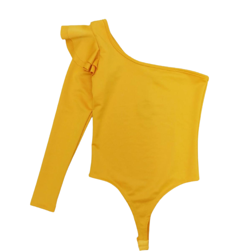 Body Asimetrico Manga Larga Bolero