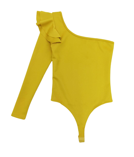 Body Asimetrico Manga Larga Bolero