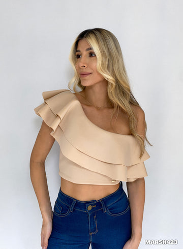 Blusa Corta Asimetrica Dos Boleros