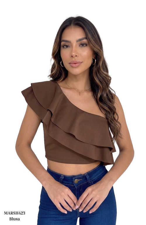 Blusa Corta Asimetrica Dos Boleros