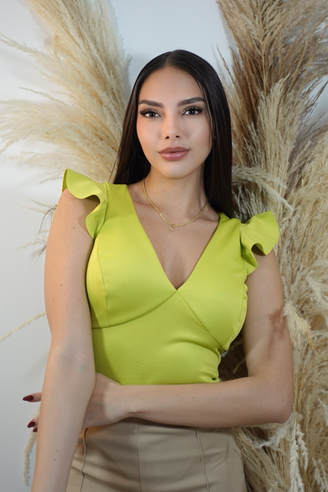 Body Cuello V Manga Bolero