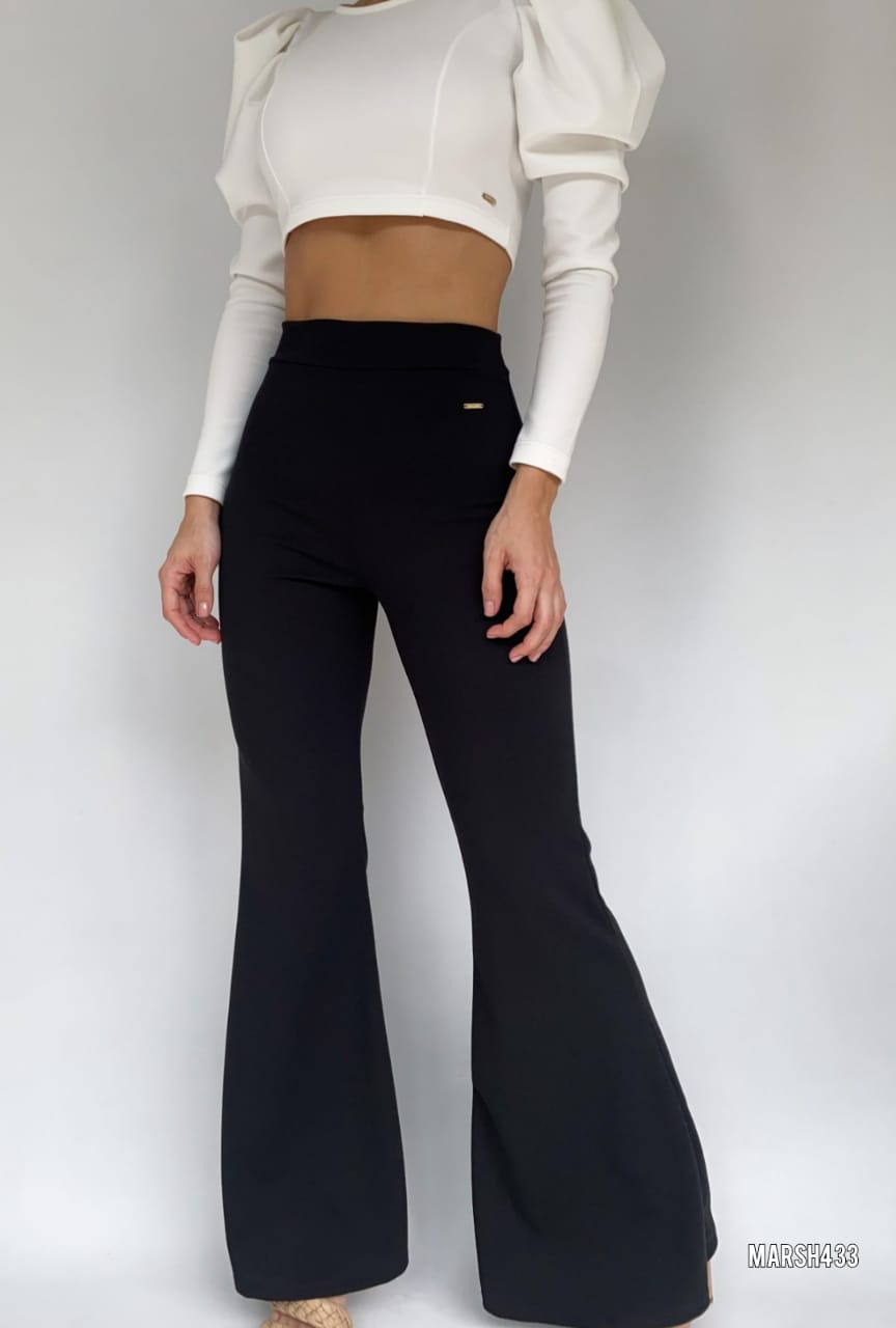 Pantalon Bota Campana Tiro Alto