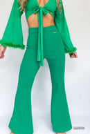 Pantalon Bota Campana Tiro Alto