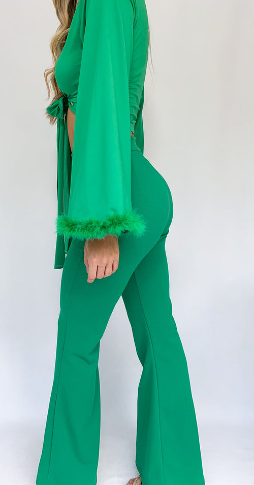 Pantalon Bota Campana Tiro Alto