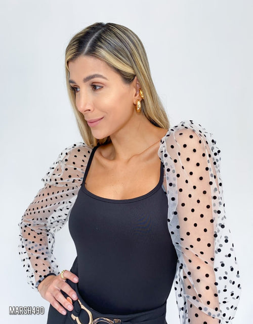 Blusa manga mallatex con pepas