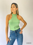 Blusa Manga Sisa Cuello Alto Cierre Atra