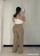 Pantalon Tiro Alto Vena Delantera Plus