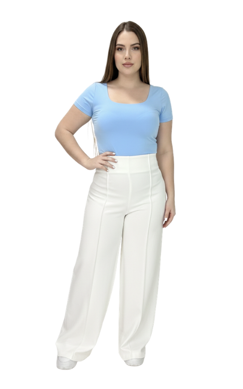 Pantalon Tiro Alto Vena Delantera Plus