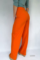 Pantalon Tiro Alto Crepe Vena Delantera