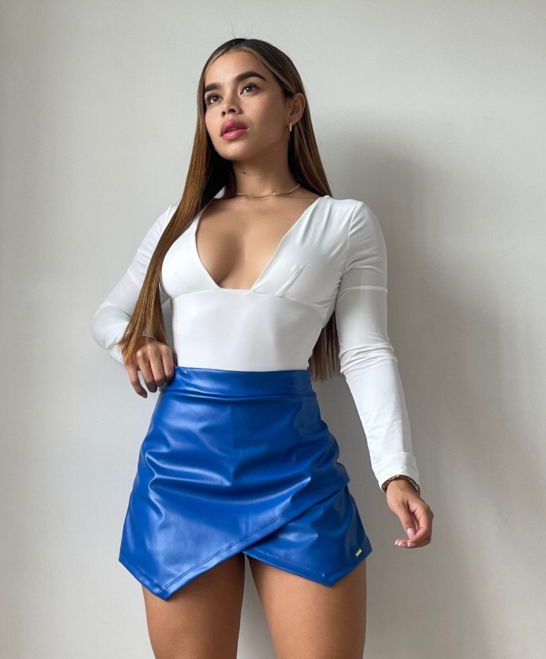 Falda Short Cuerina