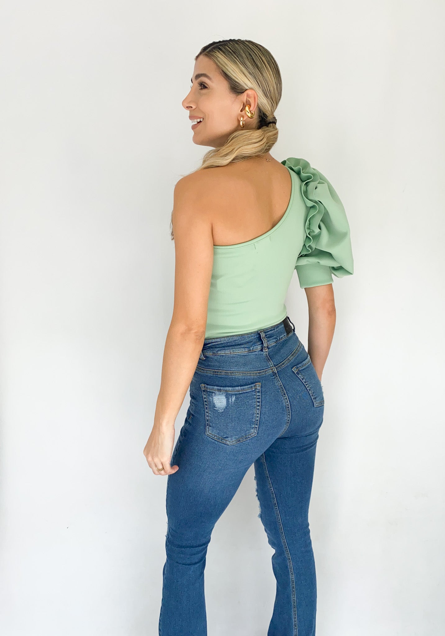 Blusa Asimetrica Bombacha Puno