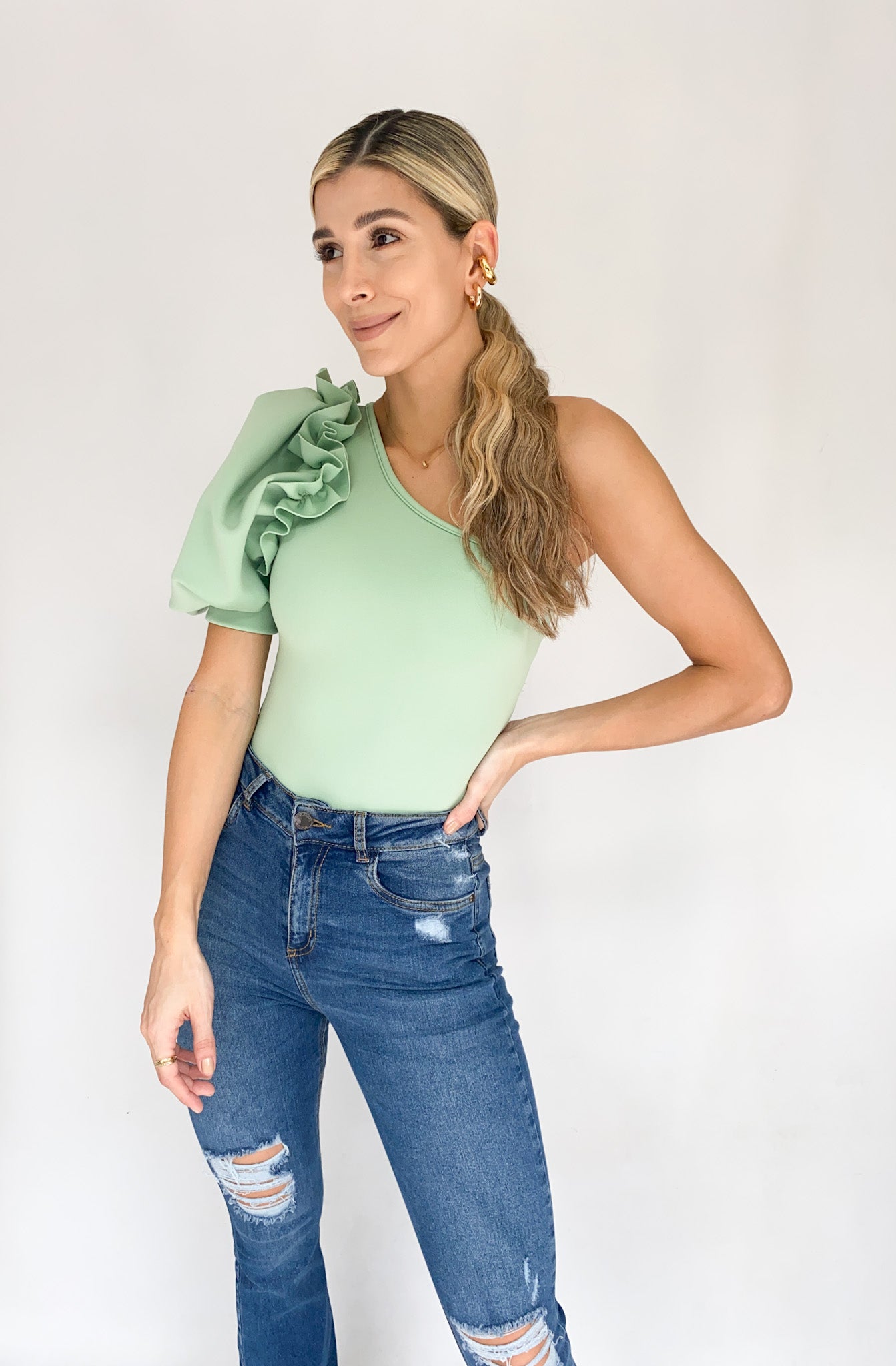 Blusa Asimetrica Bombacha Puno