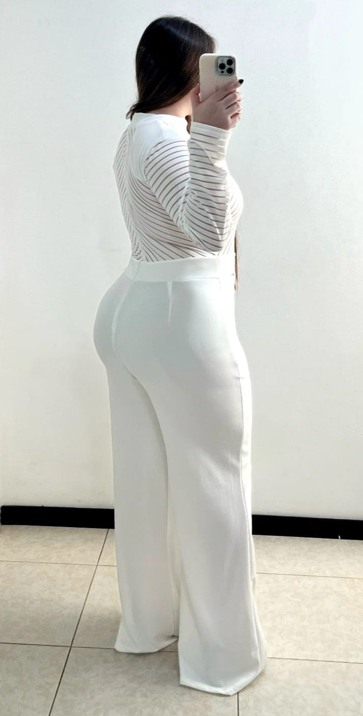 Enterizo Manga Larga Unicolor