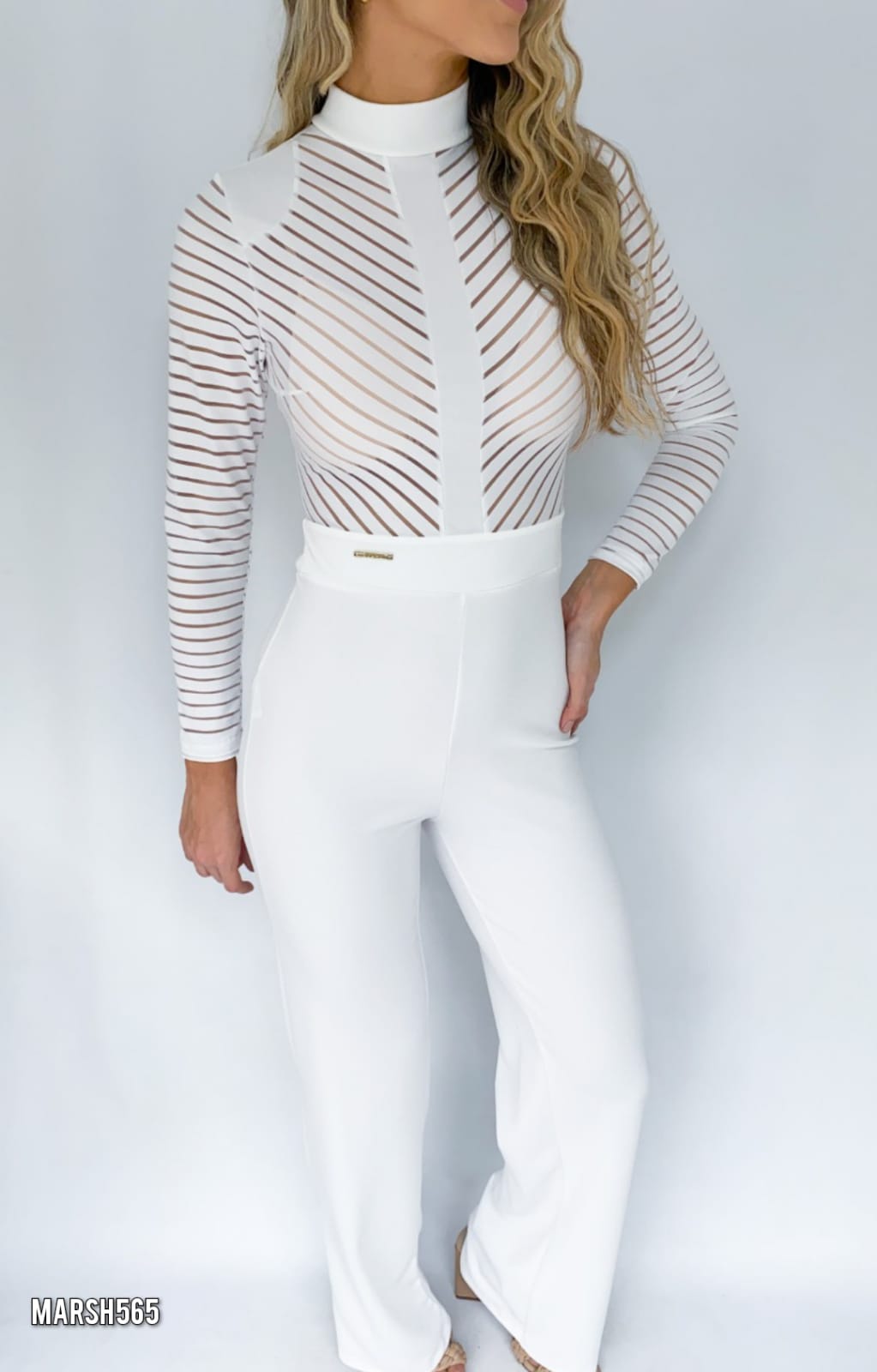 Enterizo Manga Larga Unicolor