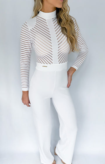 Enterizo Manga Larga Unicolor