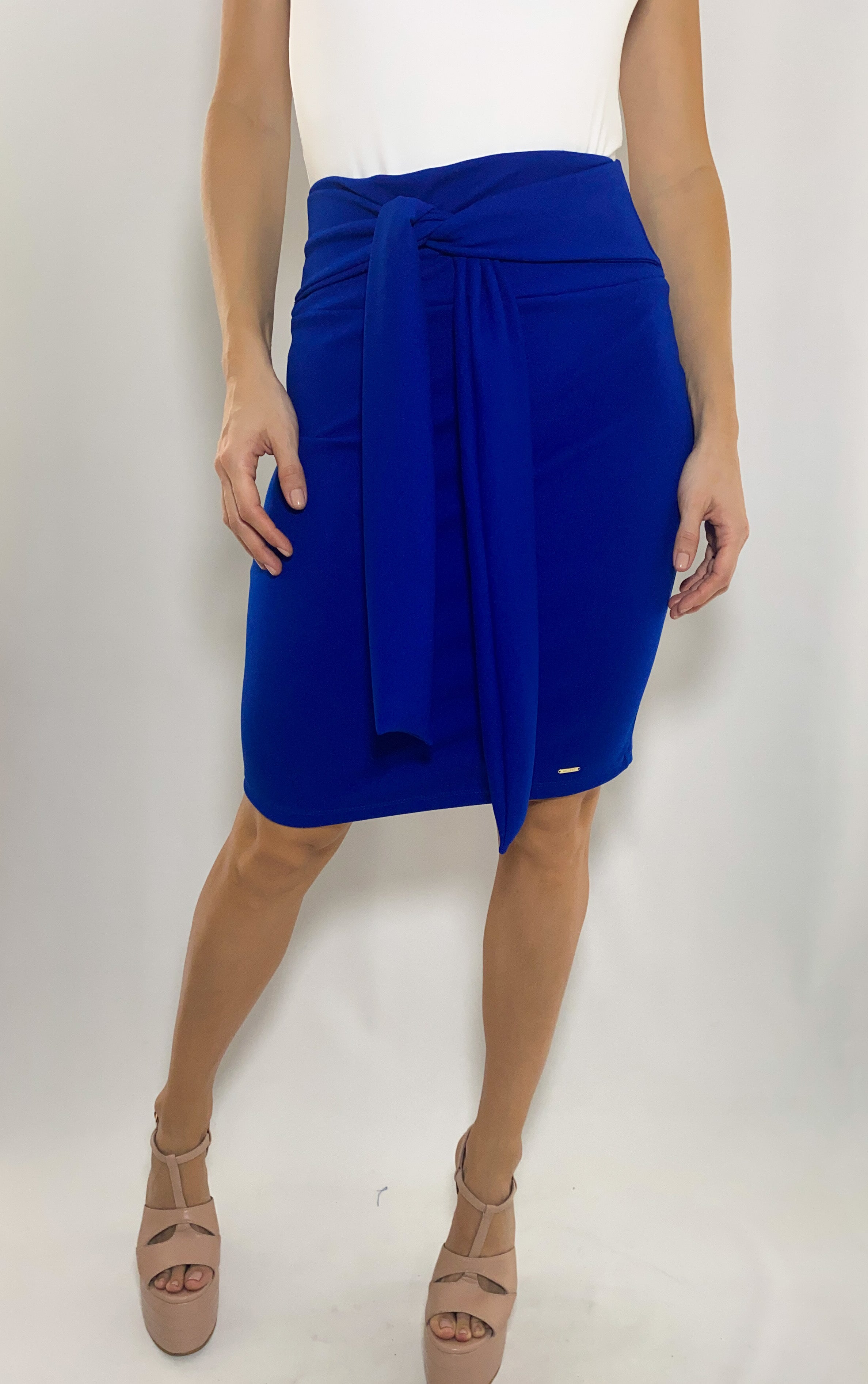 Falda Pretina Alta Amarrar