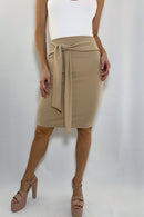 Falda Pretina Alta Amarrar