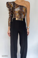 Enterizo Piton Manga Asimetrica