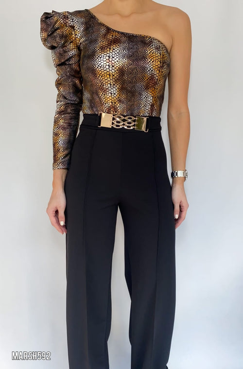 Enterizo Piton Manga Asimetrica