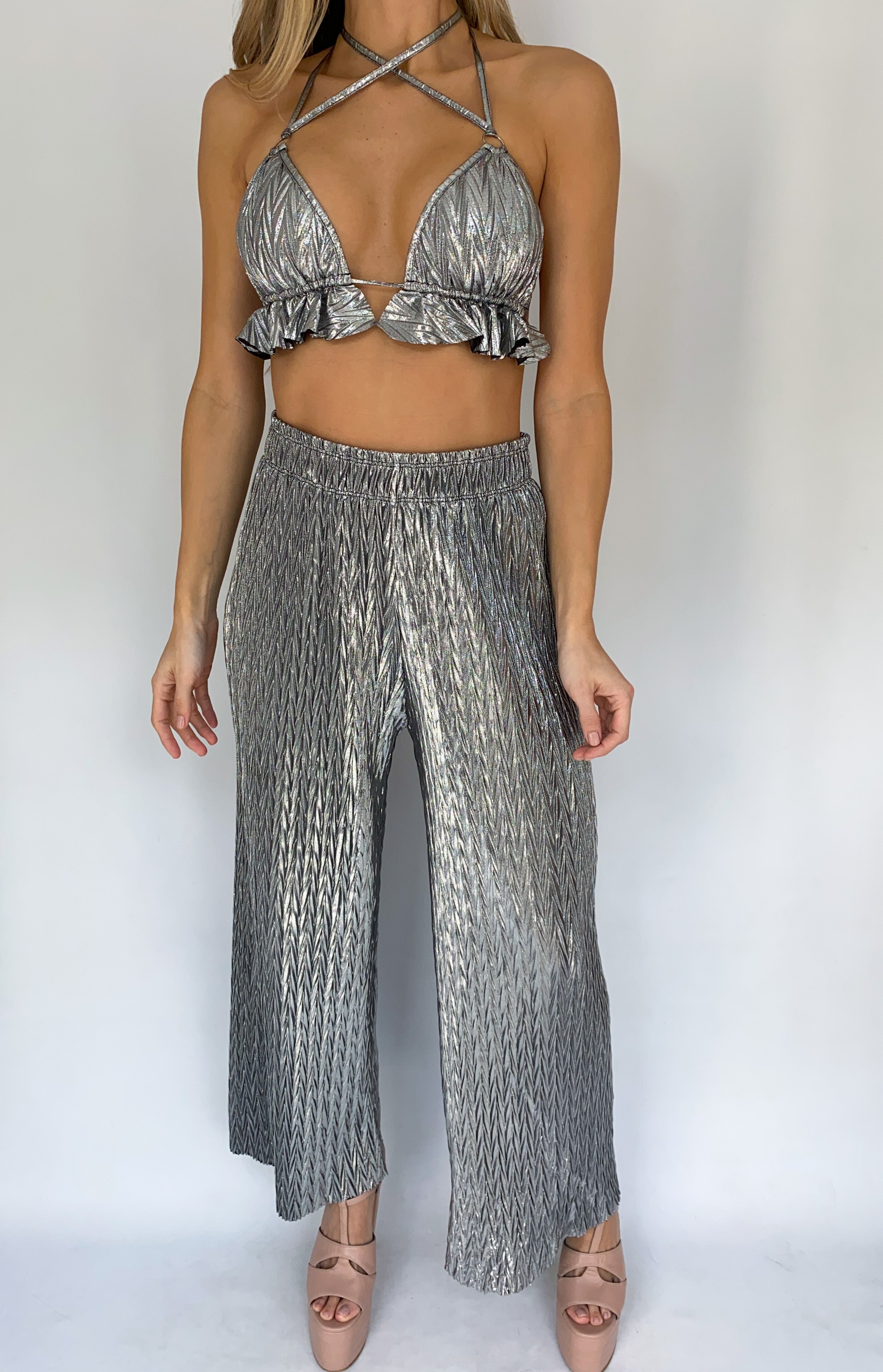 Conjunto Pantalon + Crop Top Amarrar Bri