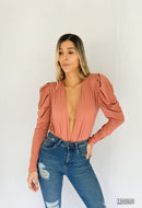 Body Manga Larga Escote