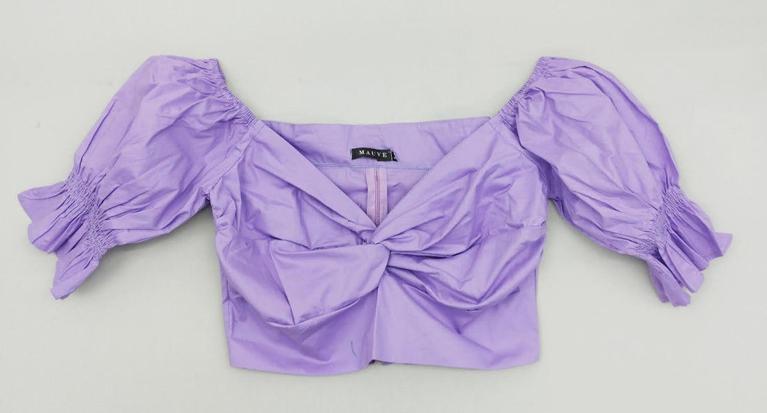 Blusa Popelina Manga 3/4 Nudo