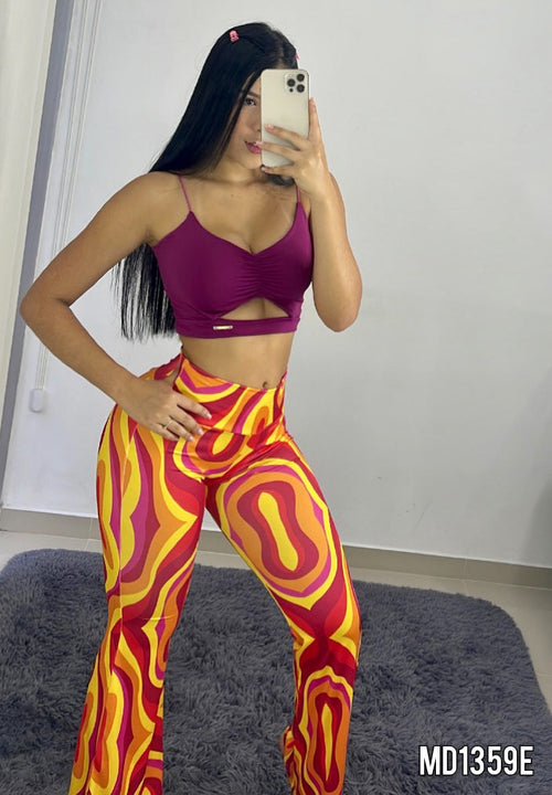 Pantalon Bota Campana Estampado