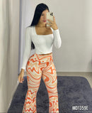 Pantalon Bota Campana Estampado