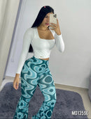Pantalon Bota Campana Estampado