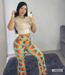 Pantalon Bota Campana Estampado