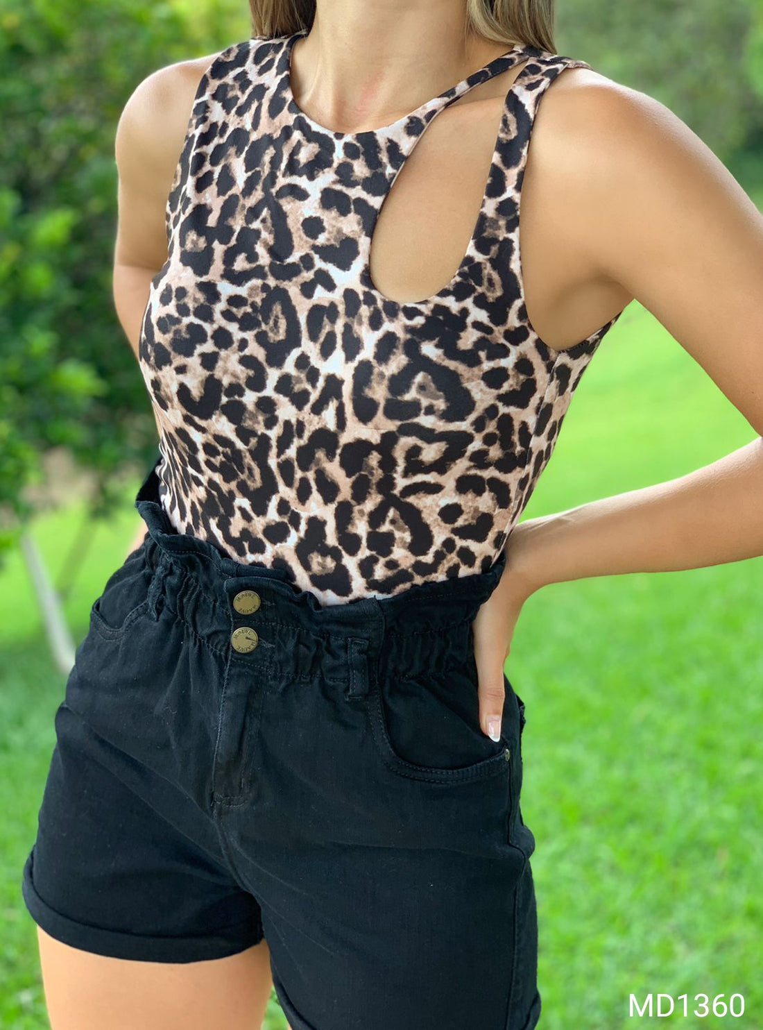 Blusa manga sisa estampado animal print
